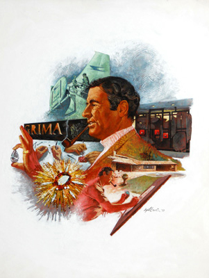 Andrew Grima Illustration by Terence J Gilbert Gouache on Board