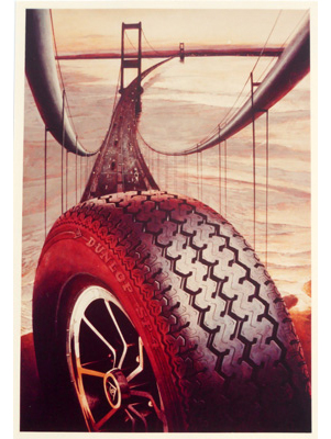 Dunlop Illustration by Terence J Gilbert Gouache on Board