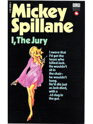 Mickey Spillane Illustration by Terence J Gilbert Gouache on Board