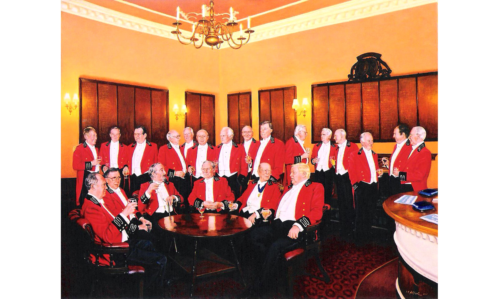 The Captains, Royal Blackheath Golf Club Painting by Terence J Gilbert Oil on Canvas